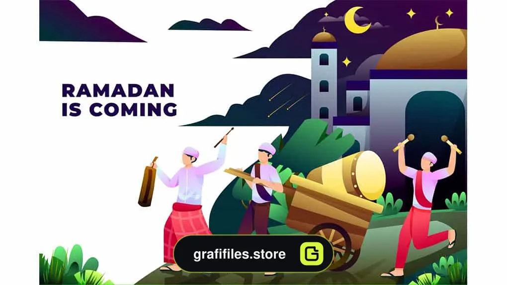 وکتور گرافیکی رمضان