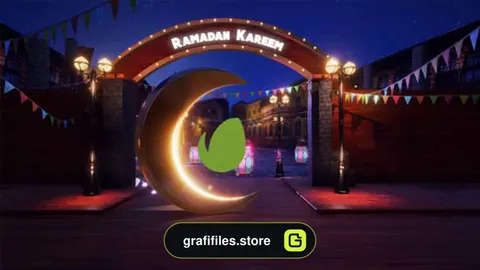 پروژه افترافکت نمایش لوگو رمضان