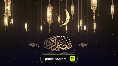 بک گراند خوشنویسی عربی رمضان کریم