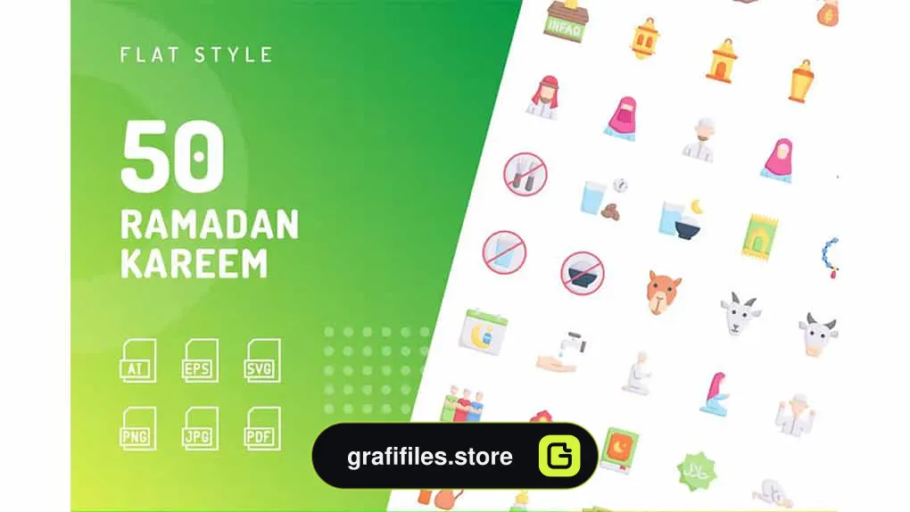 آیکون فلت رمضان کریم