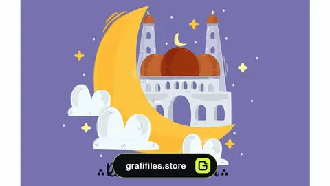 وکتور طراحی دستی رمضان