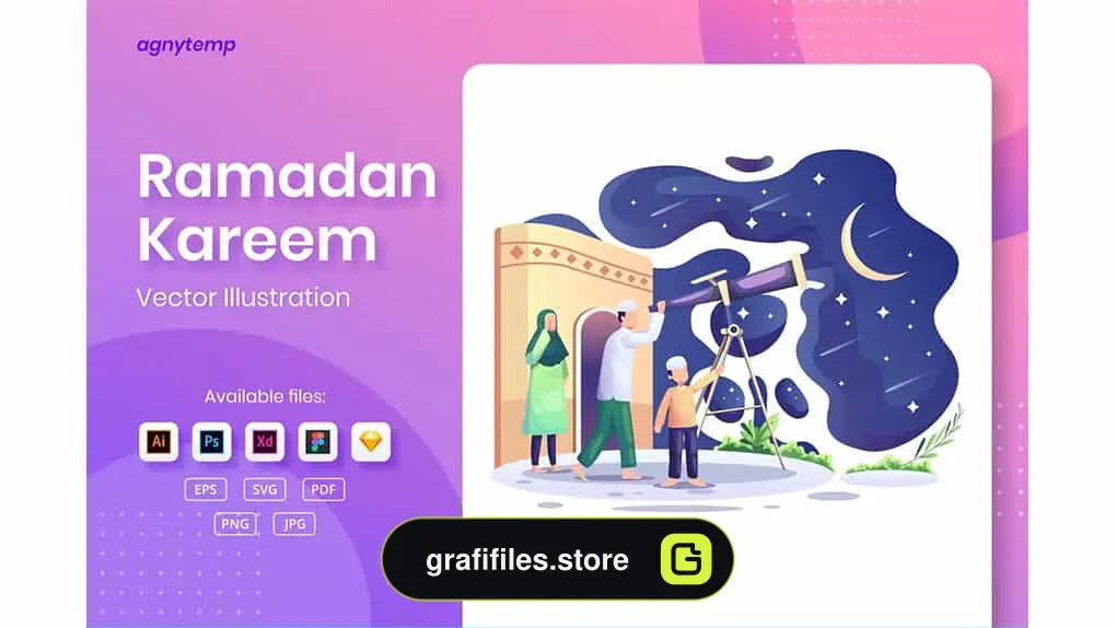 طرح وکتور ماه رمضان