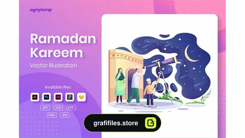 طرح وکتور ماه رمضان