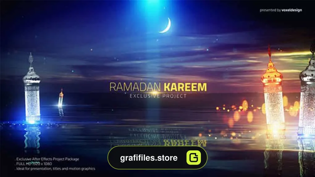 پروژه افترافکت تایتل ماه مبارک رمضان