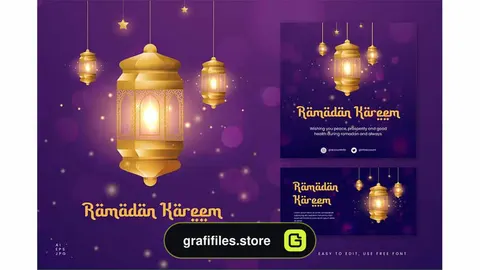 وکتور نور ماه رمضان