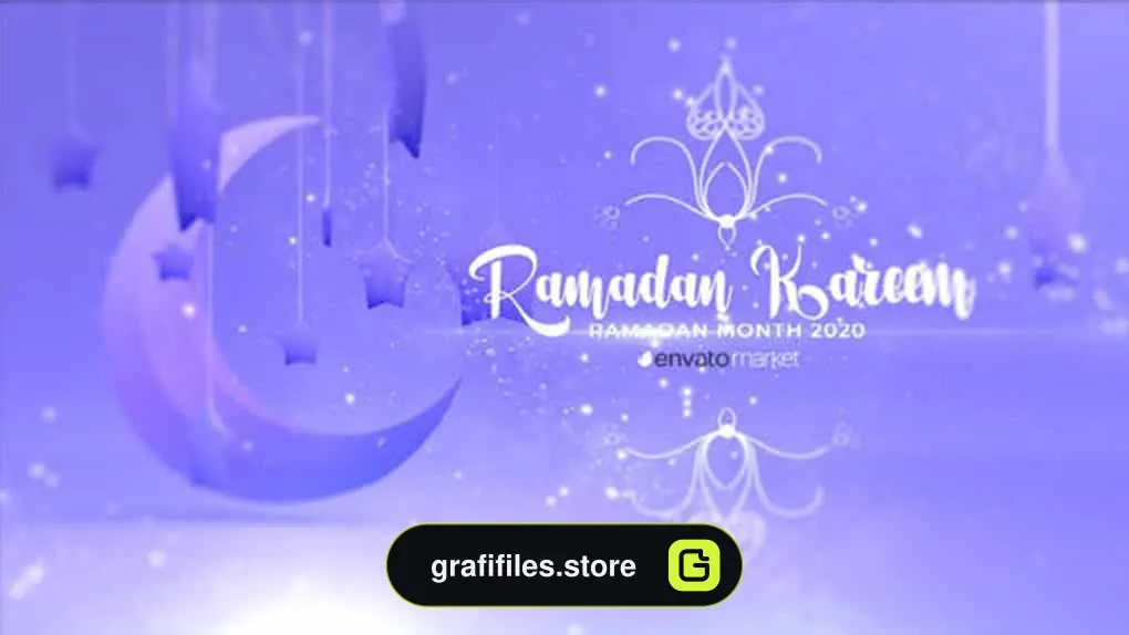 پروژه افترافکت نمایش لوگو رمضان کریم