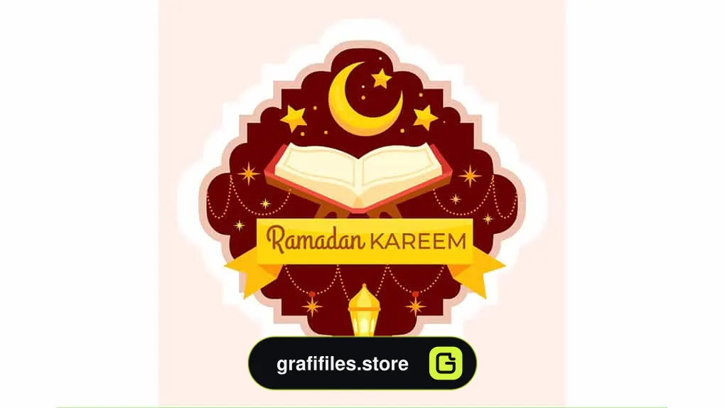 وکتور بک گراند قرآن کریم ماه رمضان