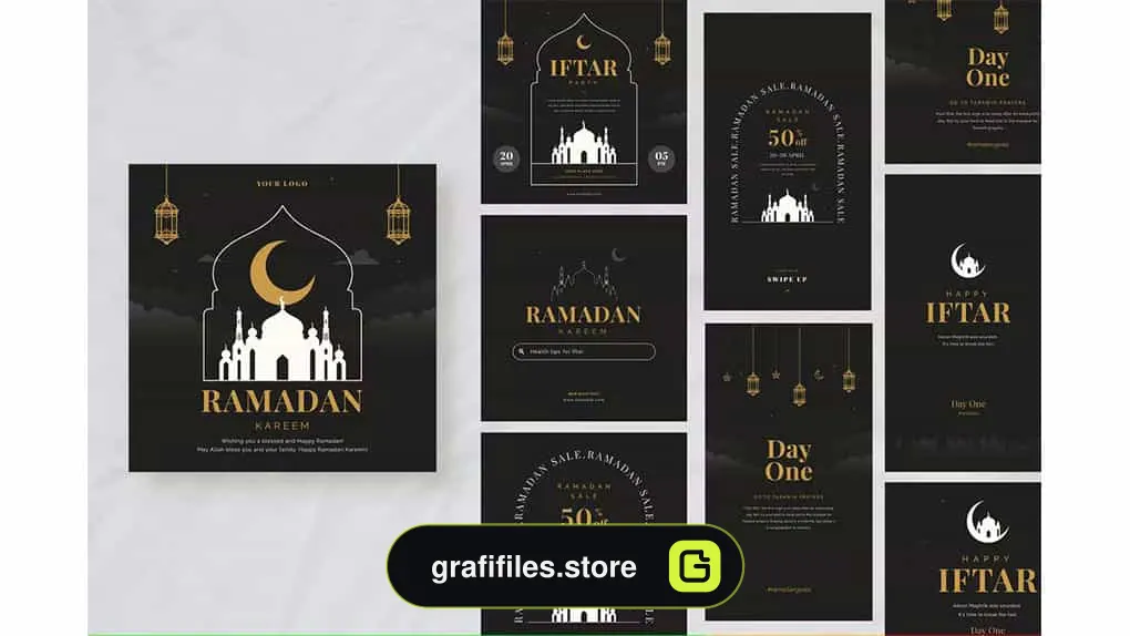 طرح لایه باز اینستاگرام رمضان