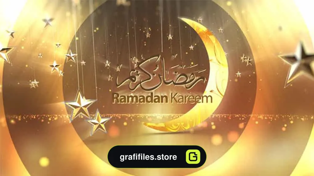 پروژه افترافکت نمایش لوگو ماه مبارک رمضان