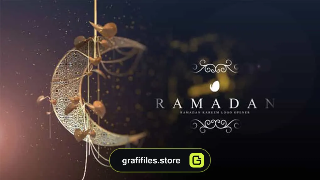 پروژه افترافکت نمایش لوگو رمضان Ramadan Logo Opener