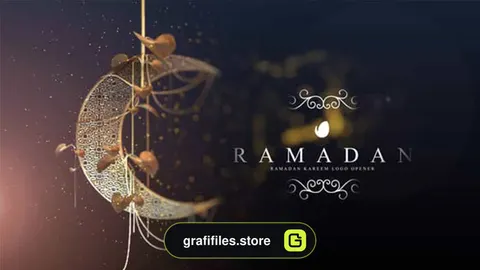 پروژه افترافکت نمایش لوگو رمضان Ramadan Logo Opener