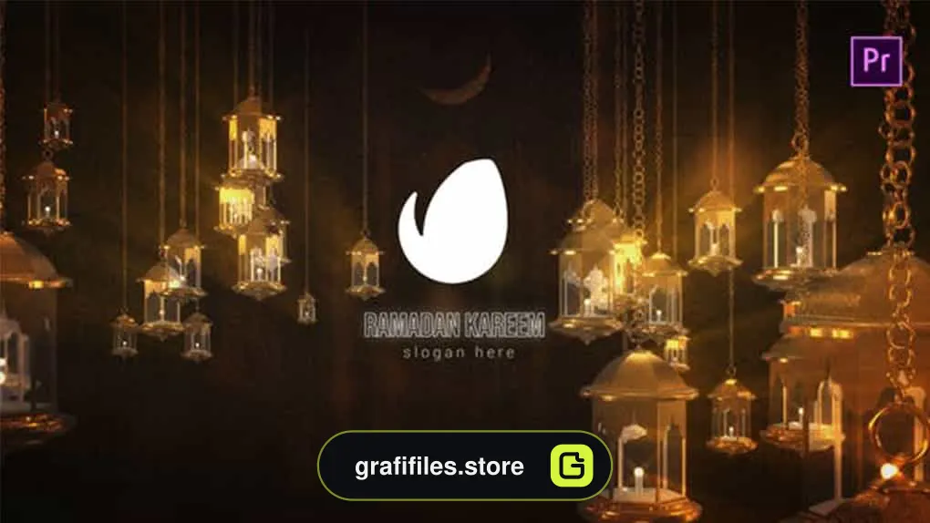 پروژه پریمیر پرو نمایش لوگو رمضان