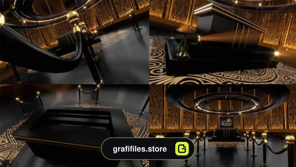 پروژه افترافکت نمایش لوگو رمضان Ramadan luxury Logo