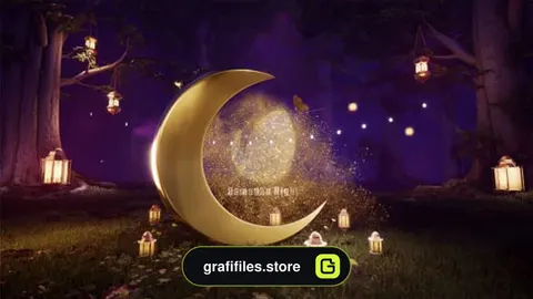 پروژه افترافکت نمایش لوگو شب رمضان