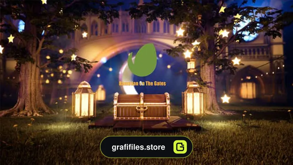 پروژه افترافکت نمایش لوگو رمضان Ramadan On The Gates