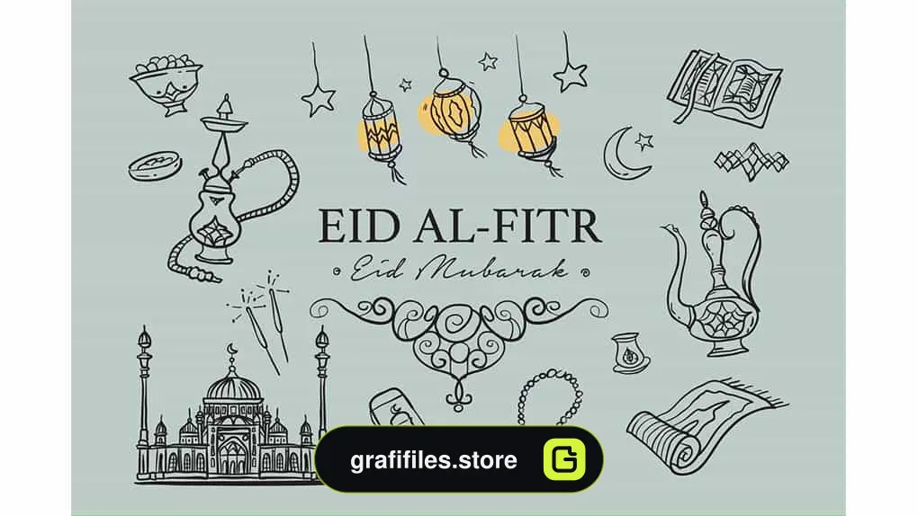 وکتور نمادهای رمضان