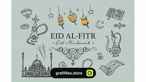 وکتور نمادهای رمضان