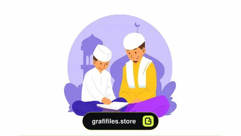 وکتور قرائت قرآن در ماه رمضان