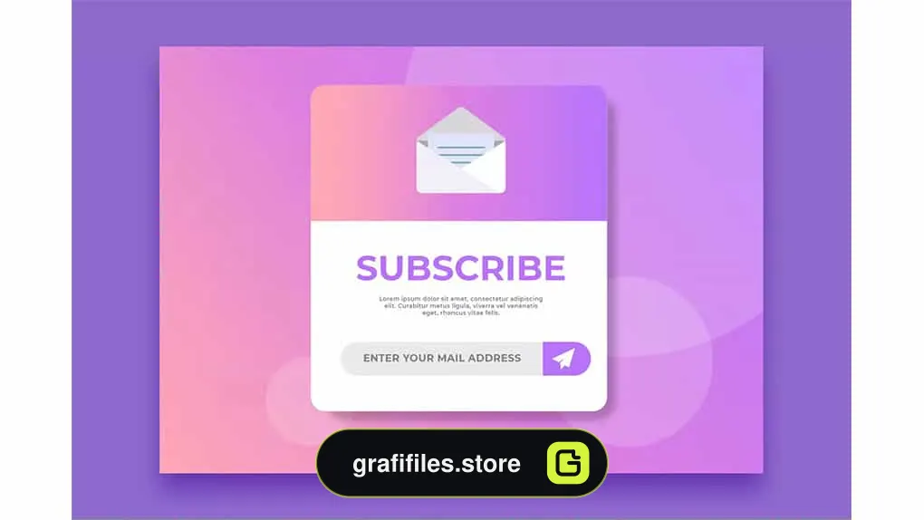 قالب لایه باز اشتراک پاپ آپ