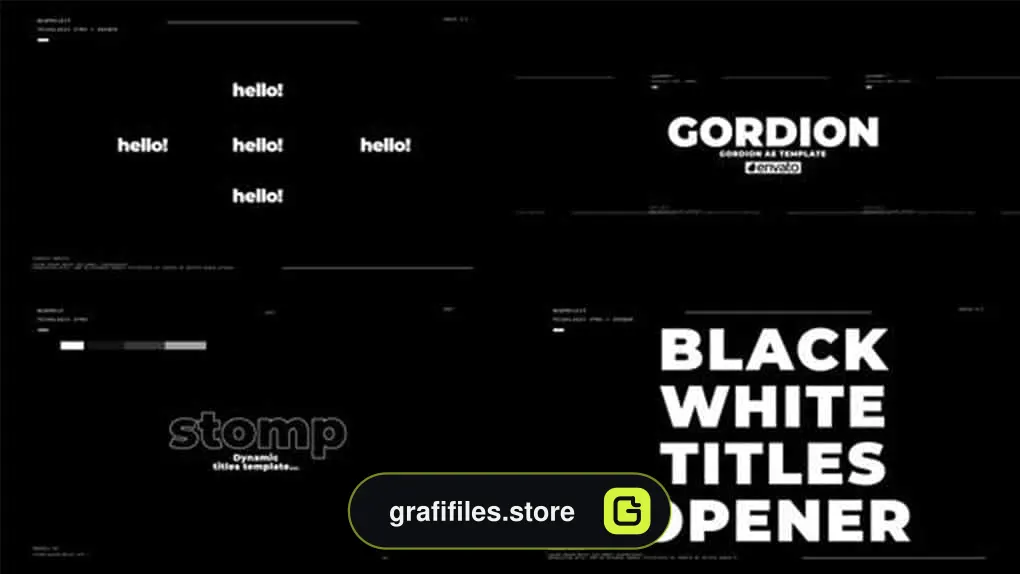 پروژه افترافکت تایتل وله Titles Opener