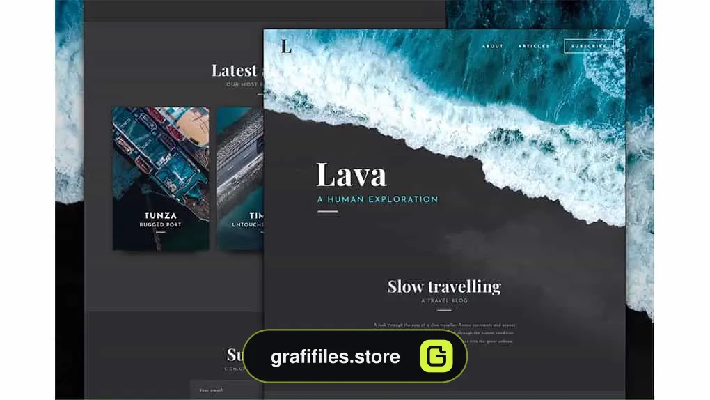 رابط کاربری UI Kit - Lava