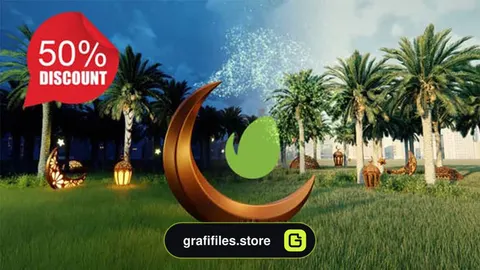 پروژه افترافکت نمایش لوگو فرا رسیدن رمضان