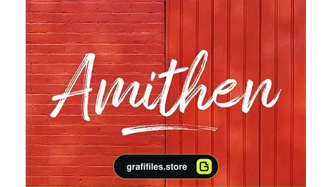 دانلود فونت انگلیسی براش Amithen Brush Font