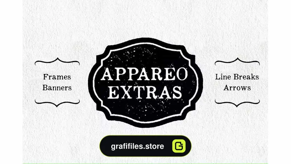 فونت انگلیسی Appareo Extras