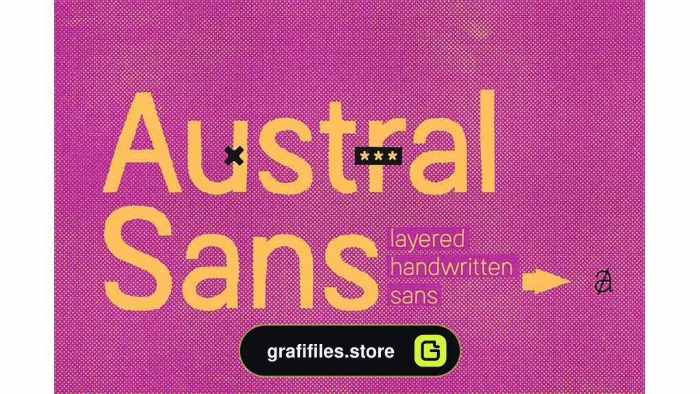فونت انگلیسی Austral Sans