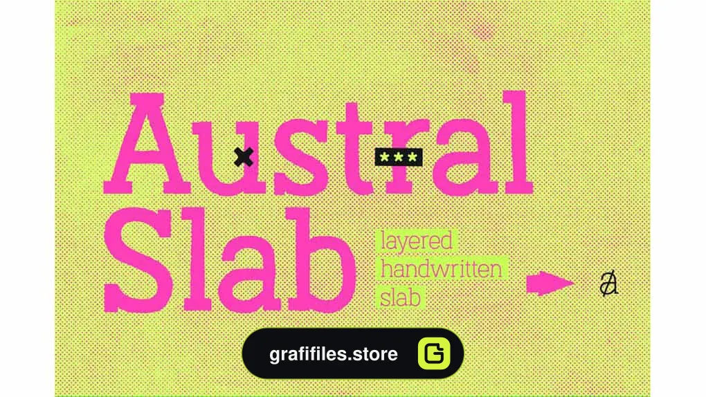 دانلود فونت انگلیسی Austral Slab