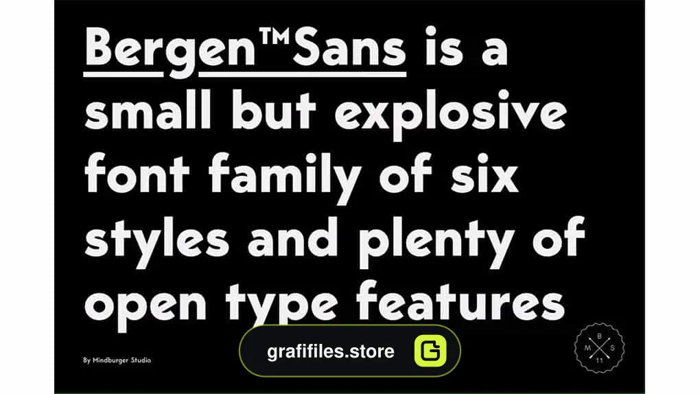 فونت انگلیسی Bergen Sans