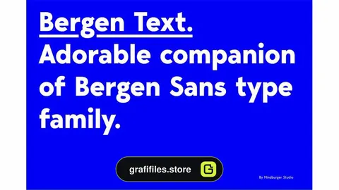 فونت انگلیسی Bergen Text
