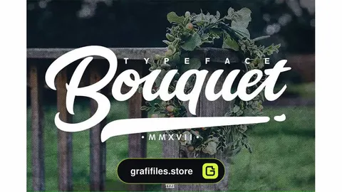 فونت انگلیسی Bouquet Typeface