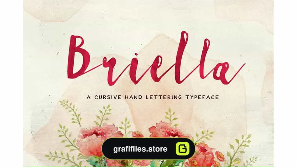 فونت انگلیسی Briella