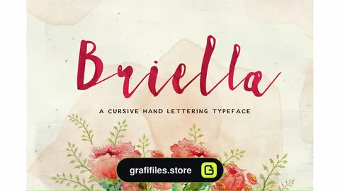 فونت انگلیسی Briella