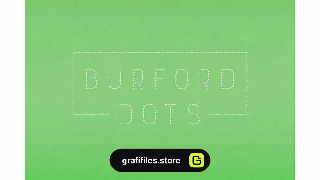 فونت انگلیسی نقطه چین Burford Dots