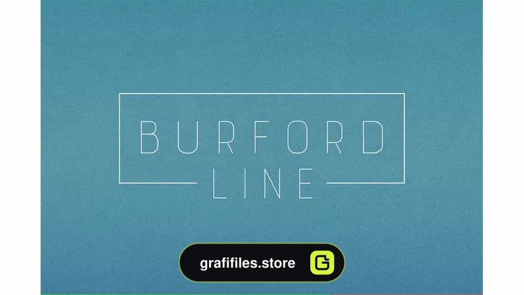 دانلود فونت انگلیسی Burford Line
