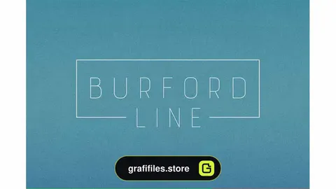دانلود فونت انگلیسی Burford Line