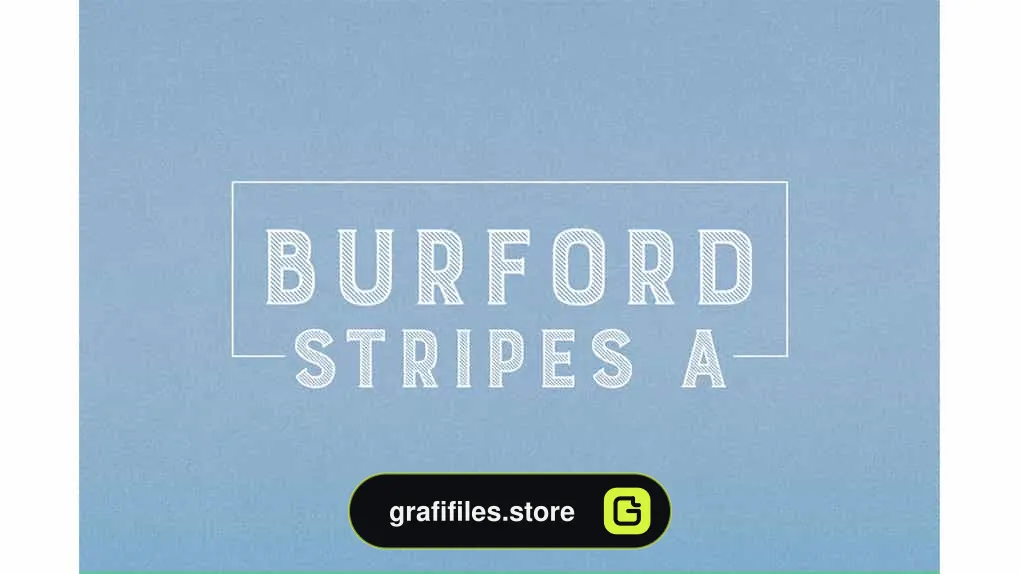 فونت انگلیسی Burford Stripes A