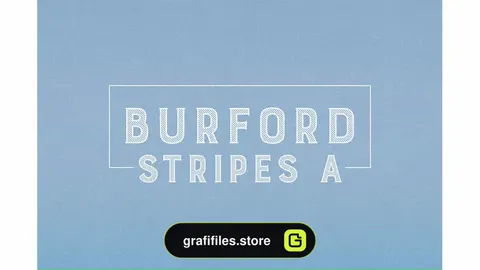 فونت انگلیسی Burford Stripes A
