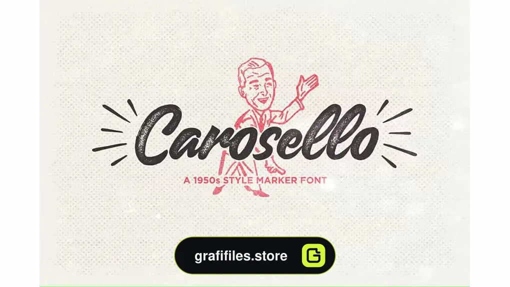 فونت انگلیسی Carosello