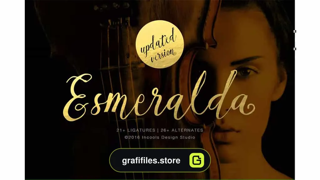 فونت انگلیسی Esmeralda