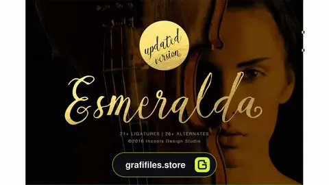 فونت انگلیسی Esmeralda