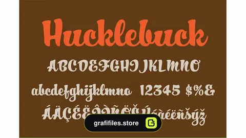 فونت انگلیسی Hucklebuck