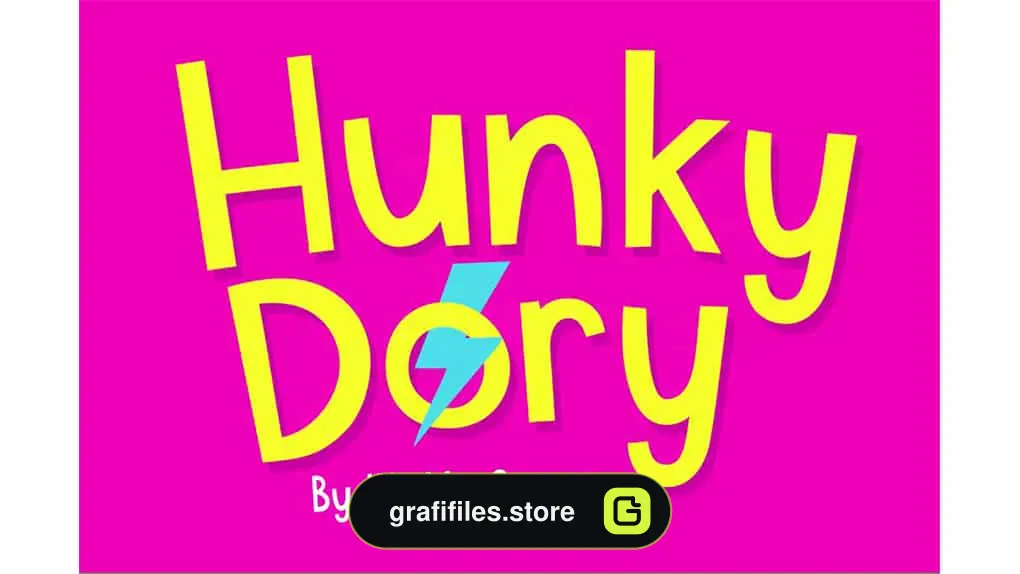 فونت انگلیسی Hunky Dory