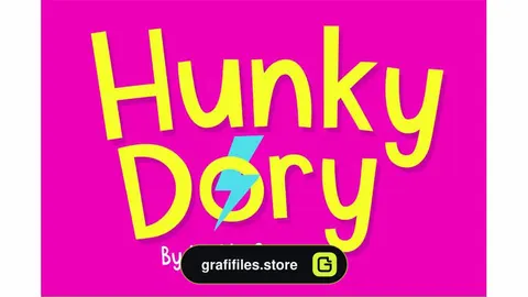 فونت انگلیسی Hunky Dory