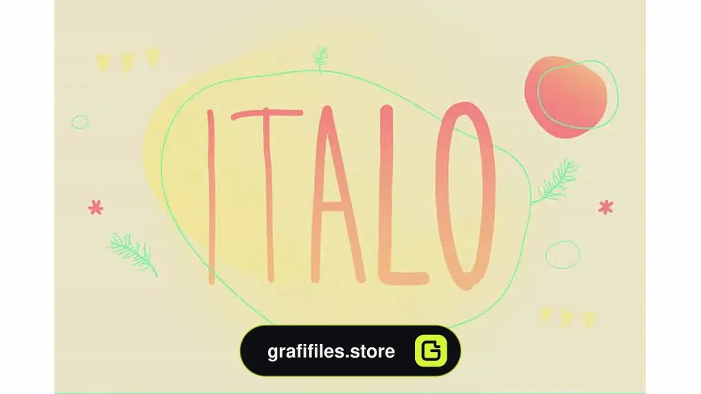 فونت انگلیسی Italo