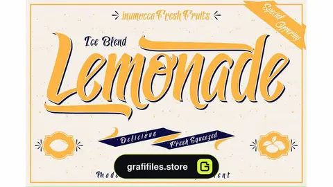 فونت انگلیسی Lemonade