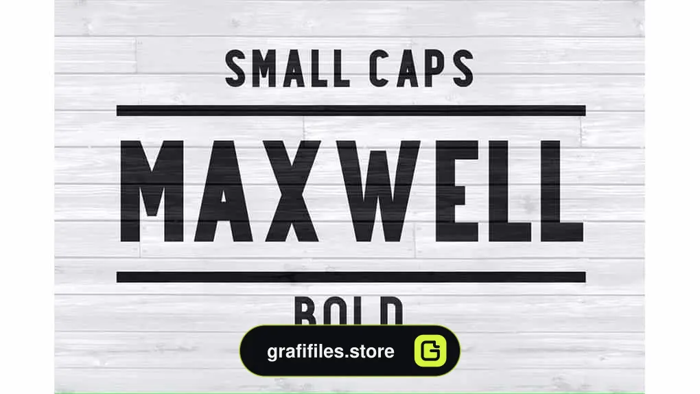 فونت انگلیسی Maxwell Sans Small Caps Bold