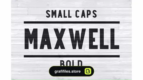 فونت انگلیسی Maxwell Sans Small Caps Bold